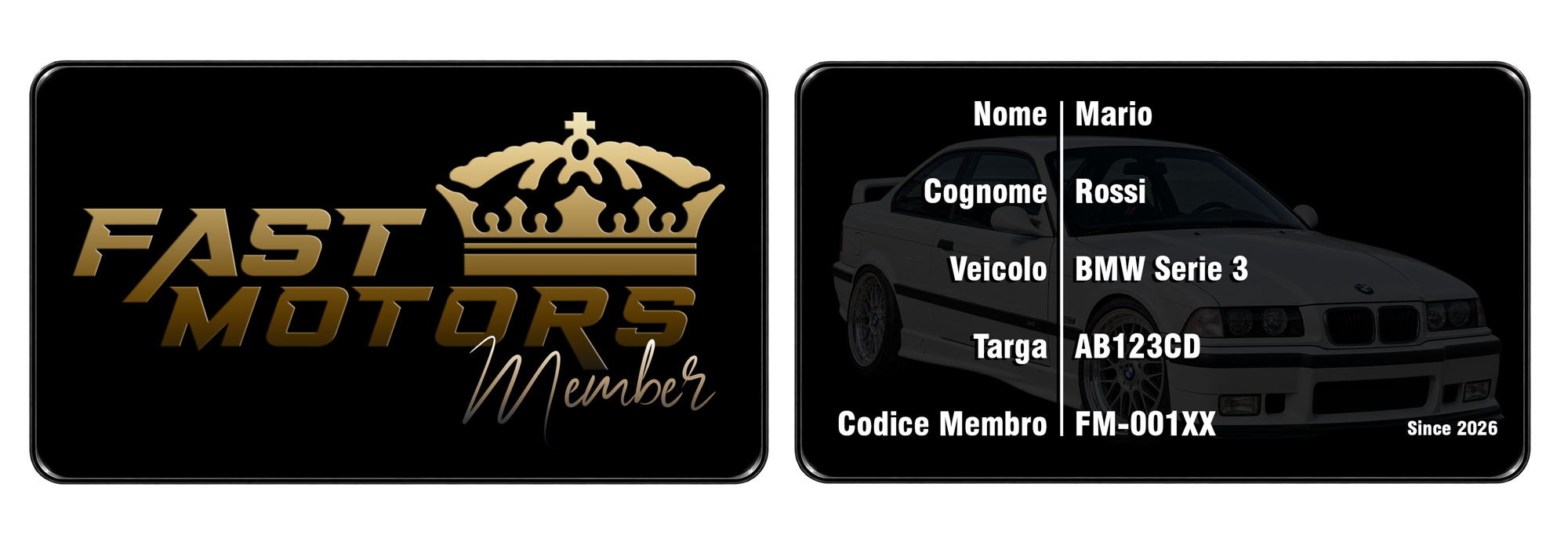 Fast Motors Member Card